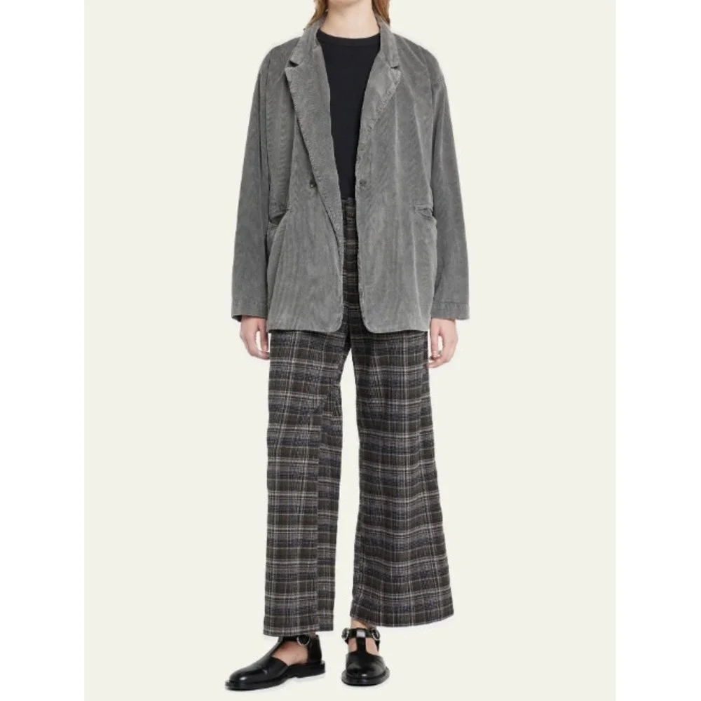 NSF Corduroy Blazer Jacket Women's Small Gray Relaxed Classic Western Casual Y2K - Picture 14 of 14